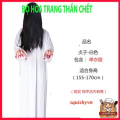 Bộ Phục Trang Halloween Hắc Bạch Vô Thường - Áo Choàng Thần Chết Scream và Phụ Kiện Độc Đáo, Đầy Ma Quái và Ấn Tượng