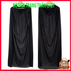 Bộ Trang Phục Hòa Mình Thần Chết Halloween - Áo Quần Ma Quái Thời Thượng Cho Nam Nữ, Kèm Mặt Nạ và Găng Tay