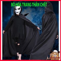 Bộ Trang Phục Hóa Trang Thần Chết Halloween - Thiết Kế Độc Đáo, Chất Liệu Cao Cấp, Đầy Ấn Tượng Cho Nam Nữ