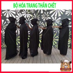 Bộ Trang Phục Thần Chết Halloween Đẳng Cấp - Y Phục Ma Áo Quần Nam Nữ Kèm Mặt Nạ và Găng Tay Thời Thượng