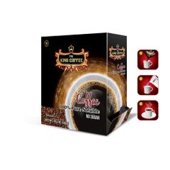 Cà Phê Hòa Tan KING COFFEE 100% Đen Thuần Khiết - Hộp 150 Gói x 2g - Không Đường, Hương Vị Đậm Đà, Nguyên Chất Việt Nam