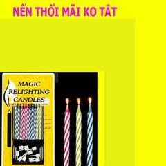 Nến Thổi Không Tắt - Chơi Troll Sinh Nhật, Món Quà Thú Vị Cho Bạn Bè - Giá Rẻ Chỉ 3k/Cây