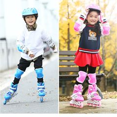 Giày Patin Thời Trang Có Đèn LED 8 Bánh - Tặng Bộ Bảo Hộ và Phụ Kiện Cho Bé Trên 3 Tuổi, Năng Động và An Toàn