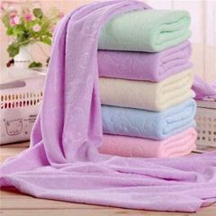 Khăn Tắm Xuất Nhật Chất Liệu Mềm - Khổ Rộng 140x70cm, Thấm Nước Nhanh Khô, Họa Tiết Dễ Thương Cho Gia Đình