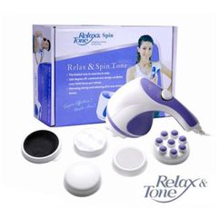 Máy Massage Cầm Tay Relax & Spin Toner Chính Hãng - Giúp Giảm Căng Cơ, Săn Chắc Cơ Thể, Chăm Sóc Da Chân Tối Ưu