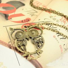 Dây chuyền mặt cú mèo đính đá pha lê nhân tạo sang trọng dành cho nữ - Trang sức cổ điển đẹp mắt, quà tặng hoàn hảo