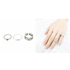 Bộ nhẫn 3 món phong cách Hàn Quốc xoắn tam - Trang sức thời trang đẹp, tinh tế cho phái nữ, dễ dàng phối đồ 2023