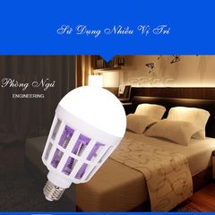 Đèn Bắt Muỗi LED Chiếu Sáng 15W - Tiết Kiệm Điện, An Toàn Cho Gia Đình, Hiệu Quả Diệt Muỗi, Côn Trùng Ngoài Trời và Trong Nhà