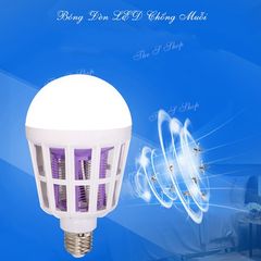 Đèn Bắt Muỗi LED Chiếu Sáng 15W - Tiết Kiệm Điện, An Toàn Cho Gia Đình, Hiệu Quả Diệt Muỗi, Côn Trùng Ngoài Trời và Trong Nhà