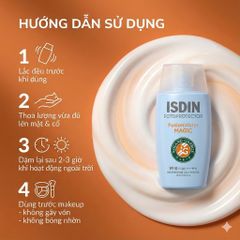 Kem Chống Nắng Isdin Fotoprotector Fusion Water SPF 50 - Siêu Nhẹ, Dưỡng Ẩm, cho Da Nhạy Cảm 50ml