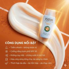Kem Chống Nắng Isdin Fotoprotector Fusion Water SPF 50 - Siêu Nhẹ, Dưỡng Ẩm, cho Da Nhạy Cảm 50ml