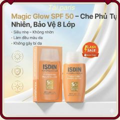 Kem Chống Nắng ISDIN Fusion Water Magic Glow SPF 30 - Dưỡng Da Rạng Rỡ, Ngăn Ngừa Lão Hóa & Ánh Sáng Xanh, 50ml
