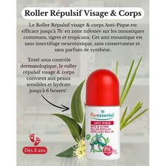 Lăn Chống Muỗi Puressentiel Anti-Pique Organic 5ml - Giải Pháp Tự Nhiên Làm Dịu Vết Ngứa và Đỏ Do Côn Trùng Đốt