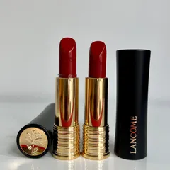 Son Lancôme 199 Tout Ce Qui Brille L'Absolu Rouge Cream - Son Môi Màu Đỏ Cam Chất Nhung, Dưỡng Ẩm, Fullsize Fullbox