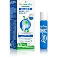 Lăn Giảm Đau Đầu Căng Thẳng Puressentiel Maux De Tête Roller 5ml - Tinh Dầu 100% Tự Nhiên, Giảm Stress và Thư Giãn