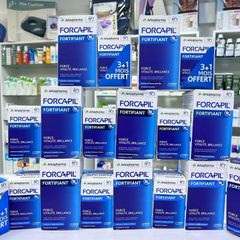 Viên Uống Ngăn Rụng Tóc Arkopharma Forcapil Fortifiant 30 viên - Giải Pháp Chắc Khỏe Cho Tóc Và Móng Sau Sinh, Hỗ Trợ Kích Thích Mọc Tóc