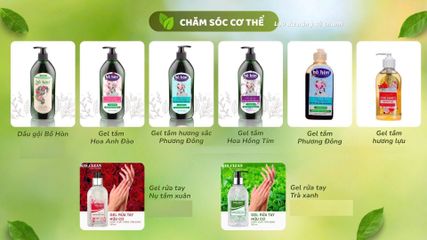 Gel Tắm MASCLEAN Từ Thiên Nhiên - Hương Hoa Anh Đào, Hoa Hồng Tím, Phương Đông, Lựu - Dịu Da, Thơm Lâu, Dưỡng Ẩm Tươi Mát