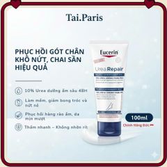 Kem Dưỡng Chống Nức Da Chân Eucerin UreaRepair PLUS 10% Urea Foot Cream 100ml