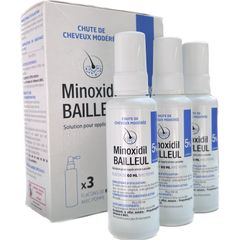 Xịt mọc tóc Minoxidil 5% BAILLEUL - Giảm rụng tóc, kích thích mọc tóc hiệu quả cho nam và nữ - Best Seller Pháp