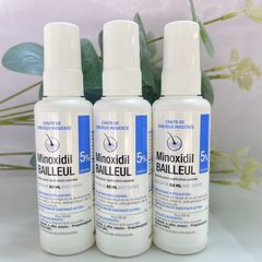 Xịt mọc tóc Minoxidil 5% BAILLEUL - Giảm rụng tóc, kích thích mọc tóc hiệu quả cho nam và nữ - Best Seller Pháp