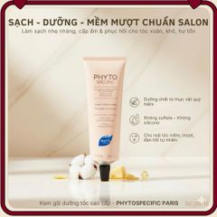 Kem tẩy tế bào chết cho tóc Phytospecific 125ml - Chăm sóc tóc và da đầu, làm sạch nhẹ nhàng và dưỡng ẩm sâu cho tóc bồng bềnh khỏe mạnh