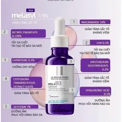 Serum Mela B3 Mờ Nám Trắng Da La Roche-Posay 30ML - Giải Pháp Dưỡng Da Sáng Mịn Đều Màu, Tinh Chất Niacinamide 10%
