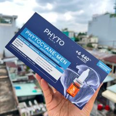 Serum Mọc Tóc Nam Phyto Phytocyane - Ngăn Rụng Tóc, Kích Thích Tăng Mật Độ Tóc, Hộp 12 Ống 7.5ml, Dưỡng Tóc Chắc Khỏe
