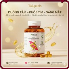 Viên Uống Dầu Cá Arkopharma Omega 3 - Bổ Não, Hỗ Trợ Tim Mạch và Bảo Vệ Mắt - 180 Viên