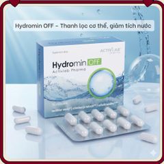 Viên Uống Giảm Cân, Giảm Tích Nước Phù Nề Hydromin OFF Activlab Pharma - Hỗ Trợ Giảm Sưng, Giúp Cảm Giác Nhẹ Nhàng - Hộp 30 Viên
