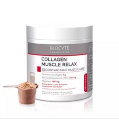 Biocyte Collagen Thư Giãn Cơ Bắp - Giảm Đau & Tăng Cường Năng Lượng, Hương Vị Ca Cao, 220g