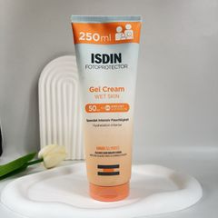 Kem Chống Nắng Isdin Fusion Water Gel Cream SPF 50+ 250ml - Cho Mọi Loại Da, Dưỡng Ẩm, Không Gây Dị Ứng