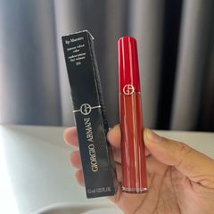 Son Kem Giorgio Armani Lip Maestro 205 Flamma Đỏ Gạch - Son Môi Nhung Lì Cao Cấp, Màu Đỏ Gạch Sang Trọng, Dễ Tán, Ẩm Mượt