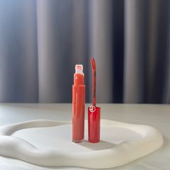 Son Kem Giorgio Armani Lip Maestro 205 Flamma Đỏ Gạch - Son Môi Nhung Lì Cao Cấp, Màu Đỏ Gạch Sang Trọng, Dễ Tán, Ẩm Mượt