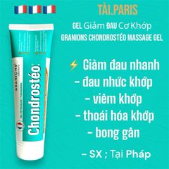 Gel Xoa Bóp Giảm Đau Khớp Granions Chondrostéo 100ml - Gel Massage Chống Viêm, Thoải Mái Khớp, Giải Quyết Đau Nhức Hiệu Quả