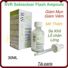 Tinh Chất Giảm Mụn Mờ Thâm SVR Sebiaclear Flash Ampoule 30ML - Dưỡng Da Nhạy Cảm, Giảm Mụn, Đỏ và Vết Thâm, Hiệu Quả Nhanh Chóng