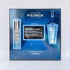 Bộ Quà Tặng Filorga Hydra-Hyal - Dưỡng Ẩm Cao Cấp, Set 3 Sản Phẩm Chính Hãng Pháp, Căng Mịn Da, Quà Tặng Sang Trọng