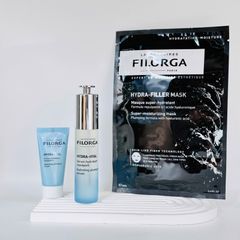 Bộ Quà Tặng Filorga Hydra-Hyal - Dưỡng Ẩm Cao Cấp, Set 3 Sản Phẩm Chính Hãng Pháp, Căng Mịn Da, Quà Tặng Sang Trọng