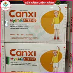 Canxi Mykids 4 TEENS - Thực phẩm bổ sung Canxi và Vitamin D3 cho trẻ em, hỗ trợ phát triển chiều cao và xương chắc khỏe - Hộp 30 viên