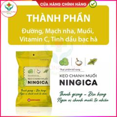 Kẹo Ningica giảm ho, đau họng, khản tiếng - Thảo dược tự nhiên, thơm miệng, gói 10 viên của Nam Dược