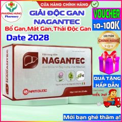 Viên Giải Độc Gan NAGANTEC - Tăng Cường Chức Năng Gan, Mát Gan, Thải Độc - Hộp 50 Viên Hỗ Trợ Giảm Say Rượu từ Nam Dược