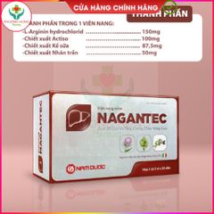 Viên Giải Độc Gan NAGANTEC - Tăng Cường Chức Năng Gan, Mát Gan, Thải Độc - Hộp 50 Viên Hỗ Trợ Giảm Say Rượu từ Nam Dược