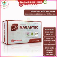 Viên Giải Độc Gan NAGANTEC - Tăng Cường Chức Năng Gan, Mát Gan, Thải Độc - Hộp 50 Viên Hỗ Trợ Giảm Say Rượu từ Nam Dược