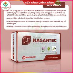 Viên Giải Độc Gan NAGANTEC - Tăng Cường Chức Năng Gan, Mát Gan, Thải Độc - Hộp 50 Viên Hỗ Trợ Giảm Say Rượu từ Nam Dược
