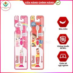 Bàn Chải Đánh Răng Ích Nhi Cao Cấp - Lông Siêu Mềm, Chống Khuẩn 99.9%, An Toàn Cho Trẻ Trên 6 Tuổi, Thiết Kế Đáng Yêu
