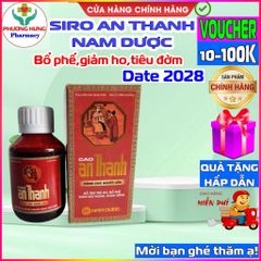 Siro Cao An Thanh - Hỗ trợ bổ phế, giảm ho, tiêu đờm, đau họng cho trẻ em và người lớn - Lọ 100ml