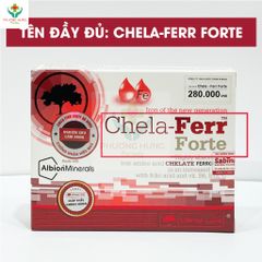 Viên uống Chela-Ferr Forte 28mg Sắt cho bà bầu - Hỗ trợ chống thiếu máu, bổ sung sắt hiệu quả - Hộp 30 viên chính hãng
