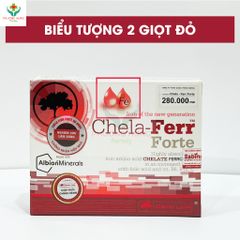 Viên uống Chela-Ferr Forte 28mg Sắt cho bà bầu - Hỗ trợ chống thiếu máu, bổ sung sắt hiệu quả - Hộp 30 viên chính hãng