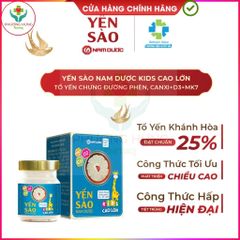 Yến Sào Nam Dược Kids Cao Lớn 70ml - Tổ Yến Chưng Dinh Dưỡng Tăng Sức Đề Kháng, Giúp Bé Phát Triển Chiều Cao Tốt Nhất