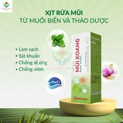 Xịt Rửa Mũi Xoang Nam Dược 75ml - Giải Pháp Ngăn Ngừa Viêm Mũi, Thông Mũi, Giảm Khó Chịu, An Toàn Cho Phụ Nữ Mang Thai