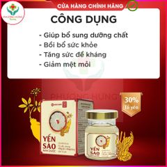 Set 6 Lọ Yến Sào Nam Dược Chưng Hồng Sâm & Đông Trùng Hạ Thảo - Bồi Bổ Sức Khỏe, Tăng Cường Đề Kháng 70ml